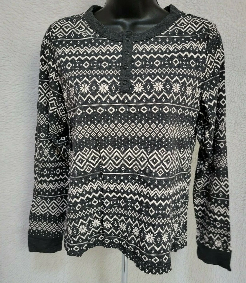 Juego de salón para dormir H&M para mujer talla M mediano gris blanco NUEVO Foto 4 de 4