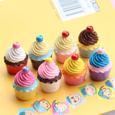 10PC 1/6 Scale Dollhouse Miniatures  Mini Cakes Dessert Decorate