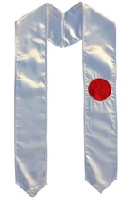 JAPAN Flag Graduation Sash Scarf Stole JAPANESE Graduate