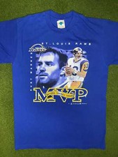 2000 St. Louis Rams - Kurt Warner MVP - Vintage NFL Player T-Shirt Large 