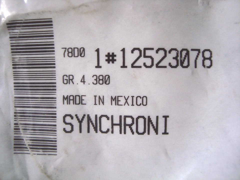 Transmisión sincronizadora 12523078 GM compatible con Camaro Firebird Cobra Viper T45 R1 Foto 4 de 4