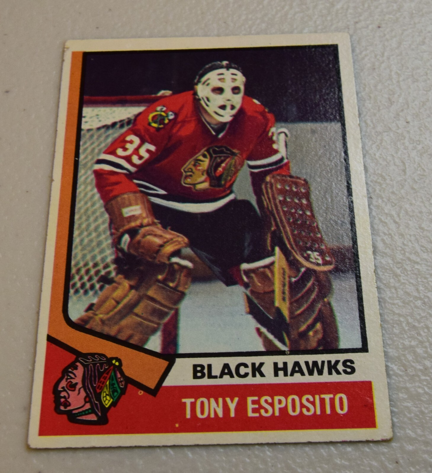 1974 Topps Tony Esposito Chicago Blackhawks #170