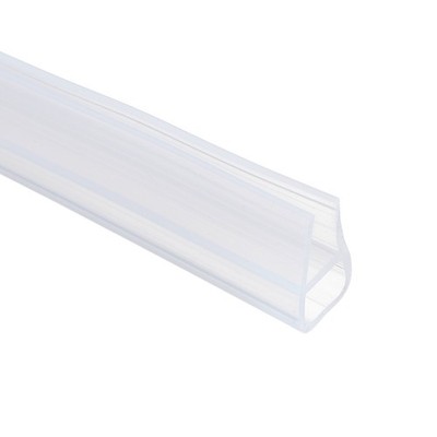 Shower Door Seal 197'' Long for 1/4'' Glass U-Type Seal Strip, Clear