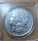 1884-O Morgan Silver Dollar EF/AU
