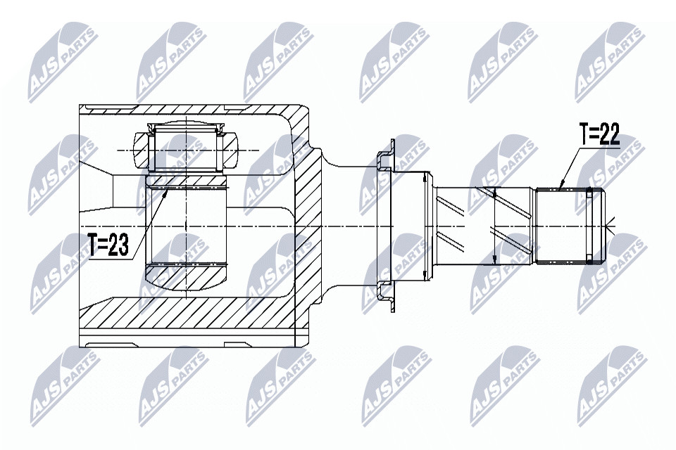 JOINT KIT DRIVE SHAFT NPW-PL-045 FOR OPEL A 13 DTC/Z 13 DTJ 1.2L 4cyl CORSA D - Image 9