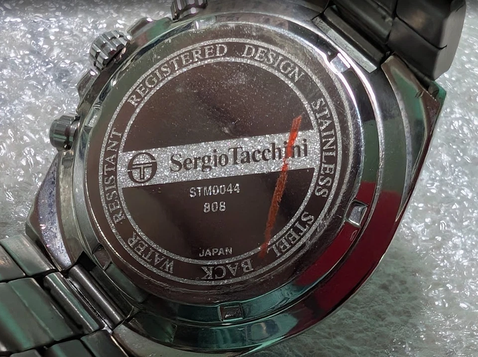 RARO CRONÓGRAFO Reloj Pulsera Hombre Cuarzo SERGIO TACCHINI Hecho en Türkiye. 41mm Foto 4 de 4