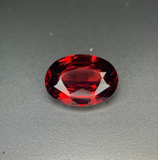 Authentic 2.67ct Red Rhodolite Garnet Loose Gemstone - 10mm oval Cut From Africa