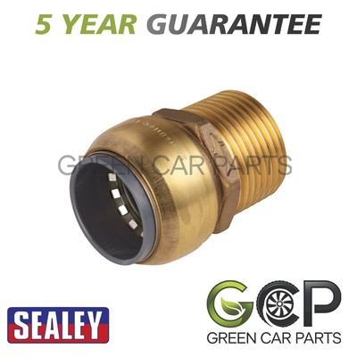 Sealey SharkBite �� Messing gerader Adapter 22 mm x 3/4''BSPT SBA22BSA