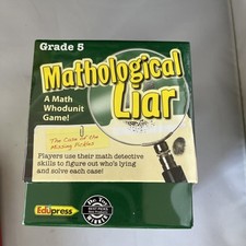 Game Mathological Liar: A Math Whodunit by Edupress, Grade 5 NEW Mystery Solve