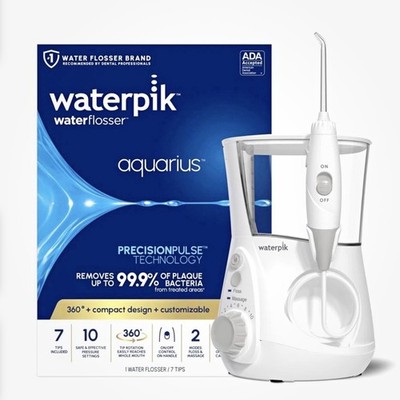 Waterpik Aquarius Water Flosser White Countertop Oral Irrigator Color May Vary