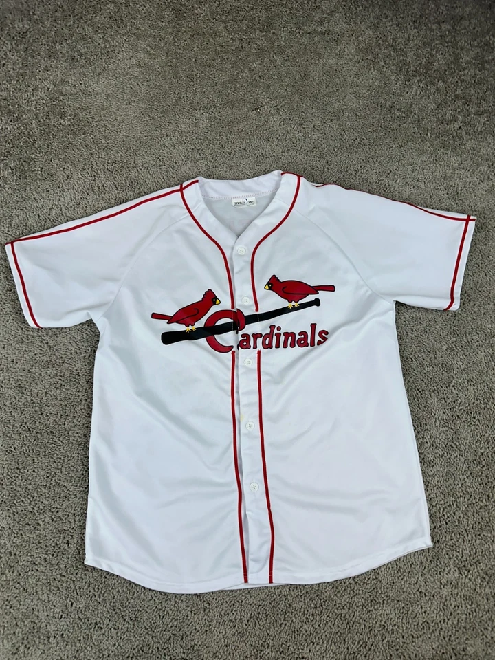 Camiseta deportiva de los Cardenales de San Luis para hombre XL blanca Stan Musial #6 partido MLB béisbol Foto 2 de 4
