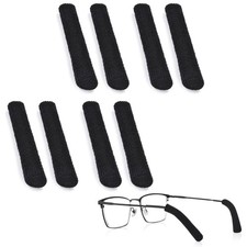 Cakvank 4 Pairs Glasses Ear Cushion, Upgrade Soft Knitting 2.2inch, Black