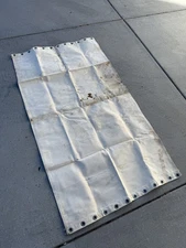 Original WWII Canvas Cover Tent 1940s US Navy 72 in x 40 in RARE Field Used WW2