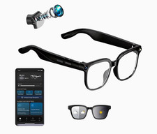 AI Smart Glasses 4K HD Hands-Free Camera, Bluetooth, Auto-Darkening Lenses