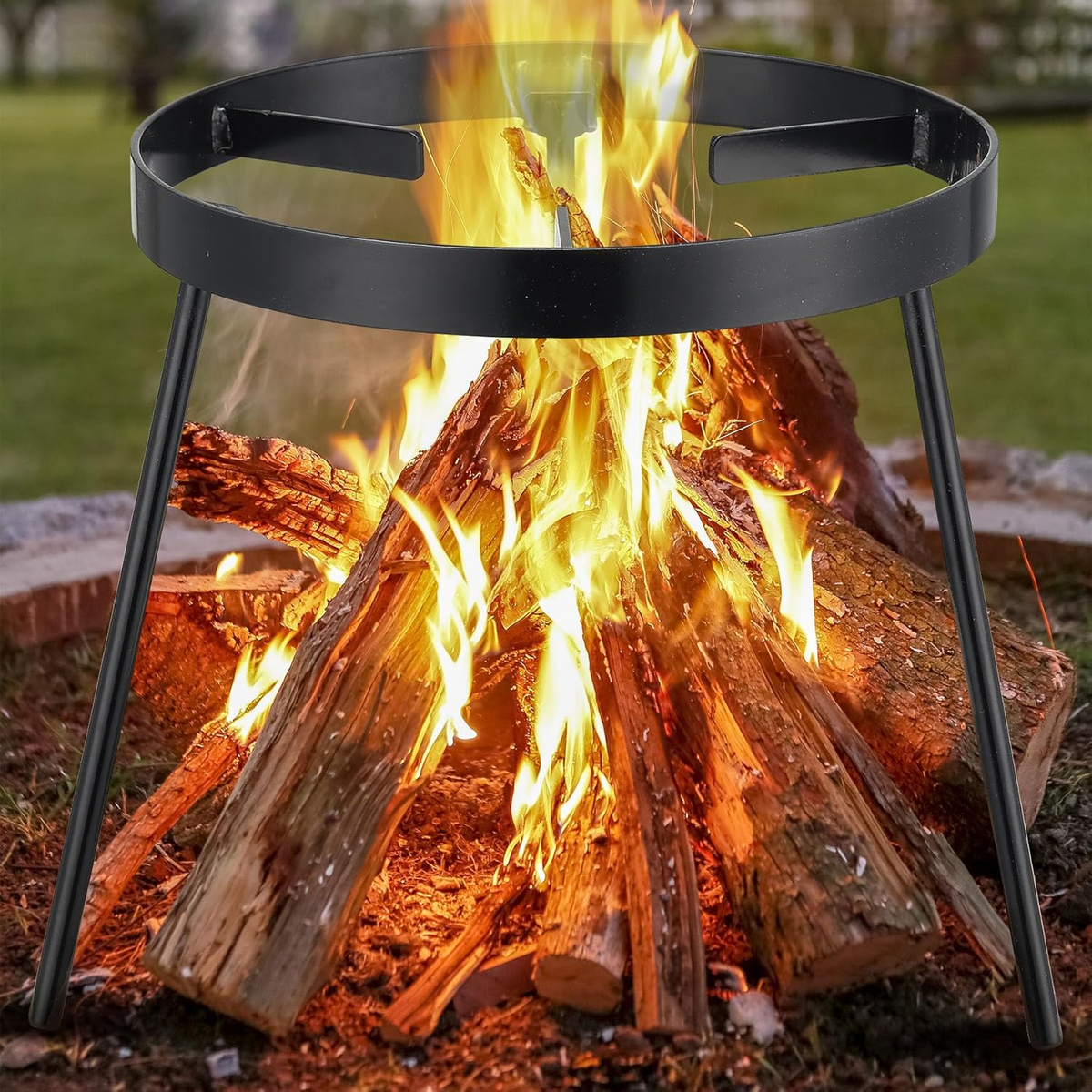 Campfire Tripod for Dutch Oven, Portable Camping Tripod for Open