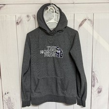The North Face Women s Half Dome Hoodie Medium Gray Floral Logo EUC