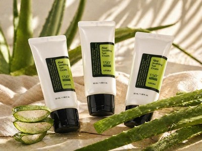 COSRX Aloe Soothing Sun Cream SPF50+ 50ml - Sanfter Sonnenschutz für alle Haut