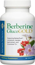 Dr. Whitaker’S Berberine Glucogold Supplement with 1500 Mg per Day of Berberpure