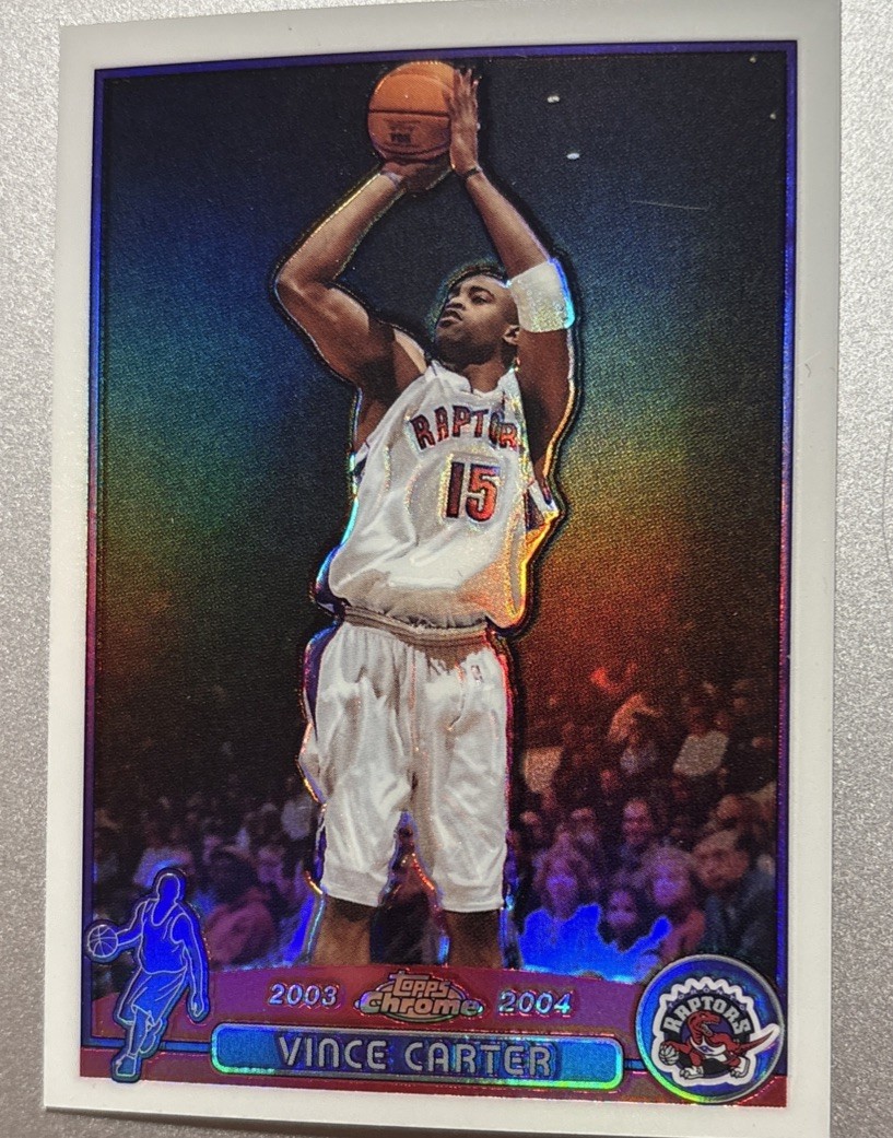2004 Topps Chrome Refractor Vince Carter Raptors