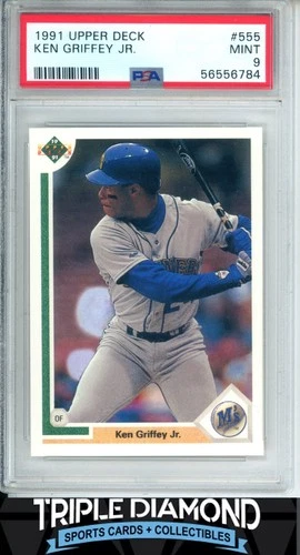 1991 Upper Deck #555 Ken Griffey Jr. Seattle Mariners PSA 9 Mint Y404