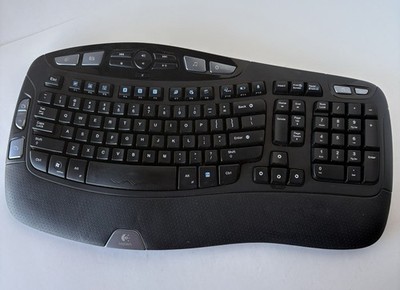 Logitech Ergonomic Wave Wireless Keyboard  Y-RCP140 Keyboard ONLY no dongle 