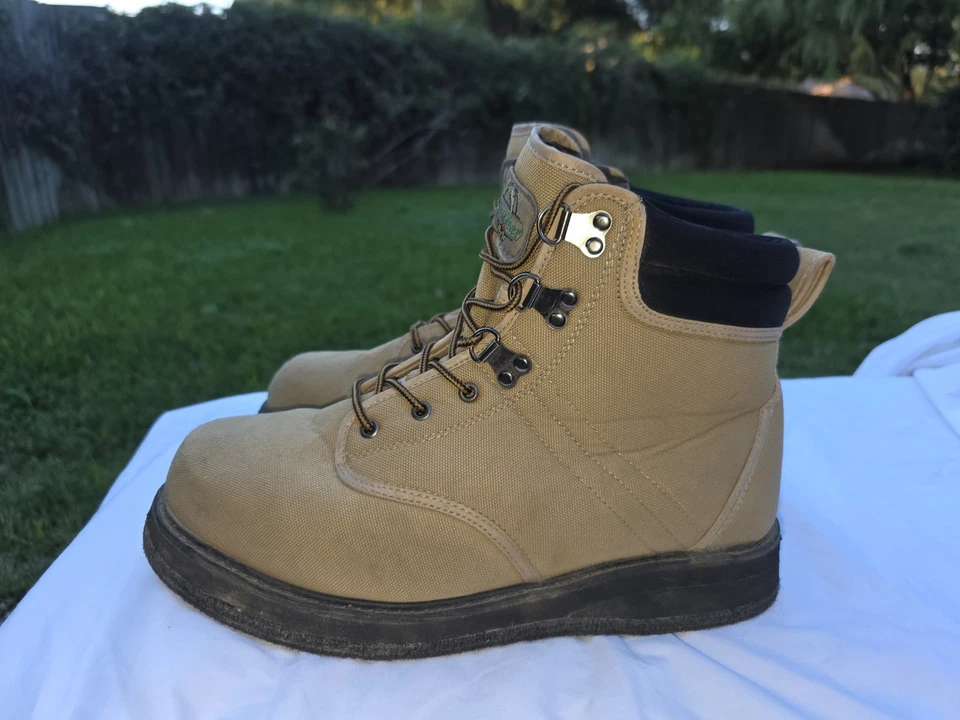 White River Fly Fishing Wading Boots  Size 9 Men's Kaki  - Image 2 of 4