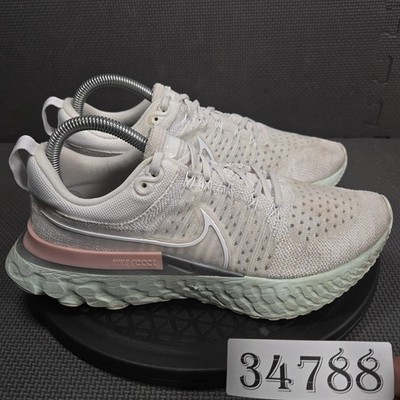 Nike React Infinity Flyknit Shoes Womens Sz 9 White Running Sneakers CT2423-007