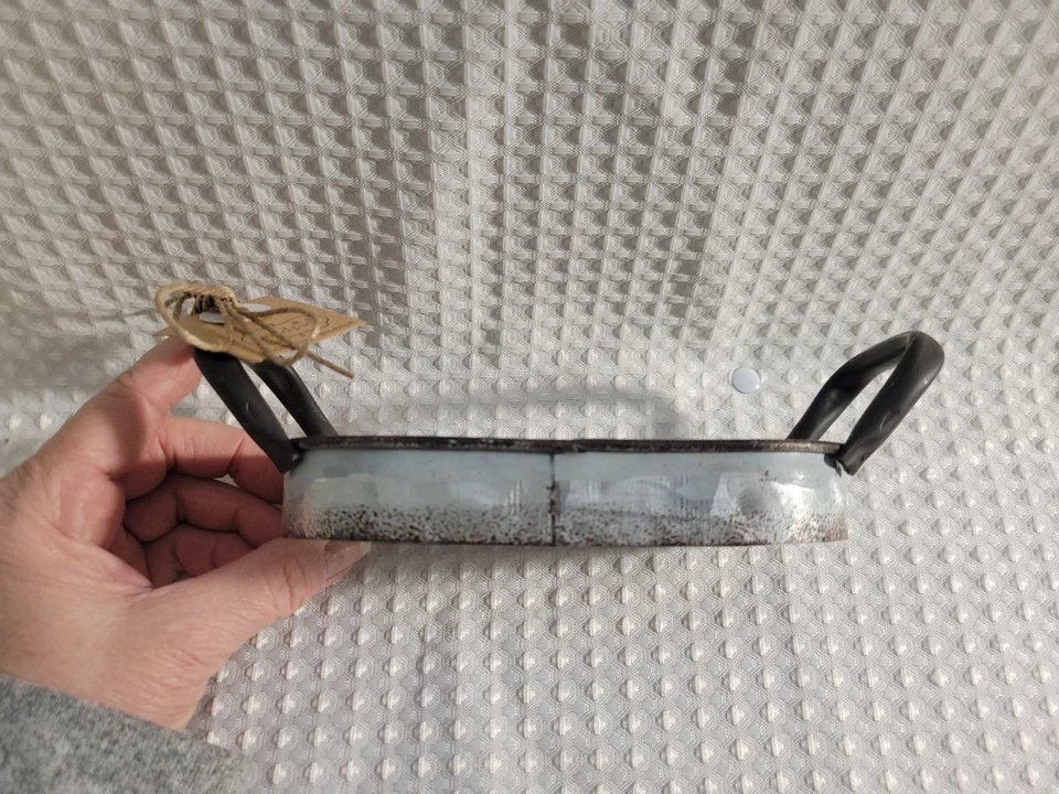 Mud Pie Galvanized Tray 6 x 3.25 x 1 - Image 4 of 4