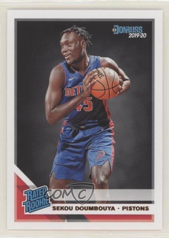 2019-20 Panini Donruss Rated Rookie Sekou Doumbouya #214 Rookie RC 0o6v