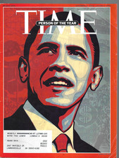 Time Magazine December 29, 2008- Person Of The Year Barack Obama
