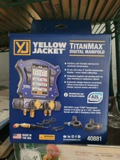 Yellow Jacket titanmax digital manifold 40881. Refrigerant Guage set.
