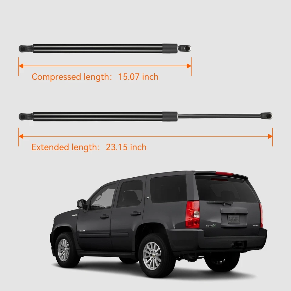 QTY(2) Rear Hatch Liftgate Lift Support Strut Shock For 07-14 Chevy GMC Cadillac - Image 3 of 4
