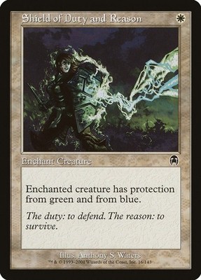 Shield of Duty and Reason [APC - 16] Moderately Played