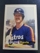 Glenn Davis Houston Astros 1990 SCD Baseball PPG #52 White Border Odd