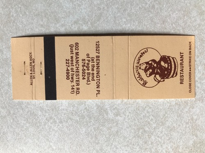 #ad AL101 Matchbook Cover Balducci#x27;s Winefest Restaurant St. Louis MIssouri MO $4.99