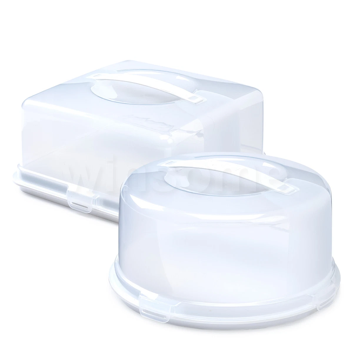 Plastic Cake Box Carrier Cupcake Storage Boxes Container Clear