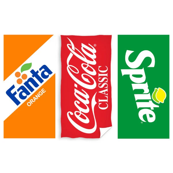 Coca Cola Fanta Sprite Handtuch Strandtuch Duschtuch 70 x 140 cm