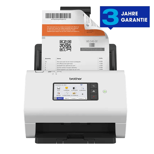 Brother ADS-4900W Duplex-Dokumentenscanner USB 3.0, LAN 62db Scanner - Bild 1 von 3