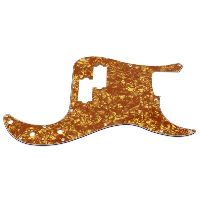 PVC 4 Ply P Bass Pickguard 13 Screw Holes Scratch Plate Brown Pearl for PB Bass