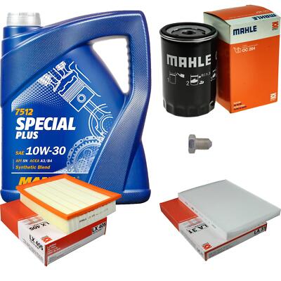 MAHLE Inspektionspaket 5 L MANNOL Special Plus 10W-30 für VW Golf III 1.8 2.0