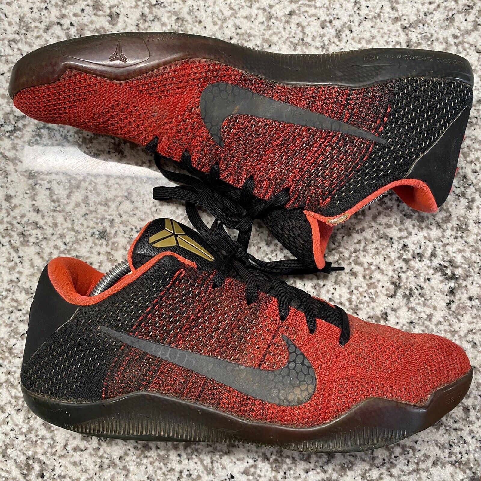 Nike Kobe 11 XI Elite “Achilles Heel” Red Black Gold [822675-670] Size 10 | eBay