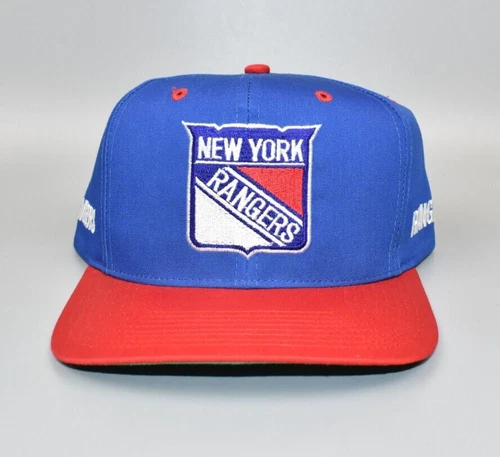 New York Rangers Vintage Twins Enterprise Back Talk Snapback Cap Hat - NWT