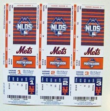 New York Mets Citi Field FULL unused Strip every home ticket 2015 NLDS games