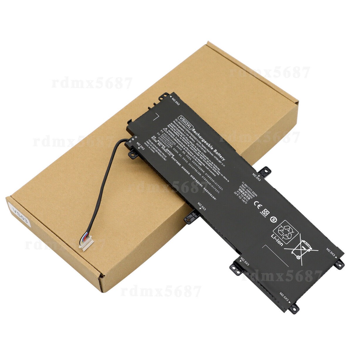 Batterie VS03XL Pour HP Envy 15-AS000, 15T-AS000 - 11.55V, 52Wh, Lithium-Ion (Neuve)