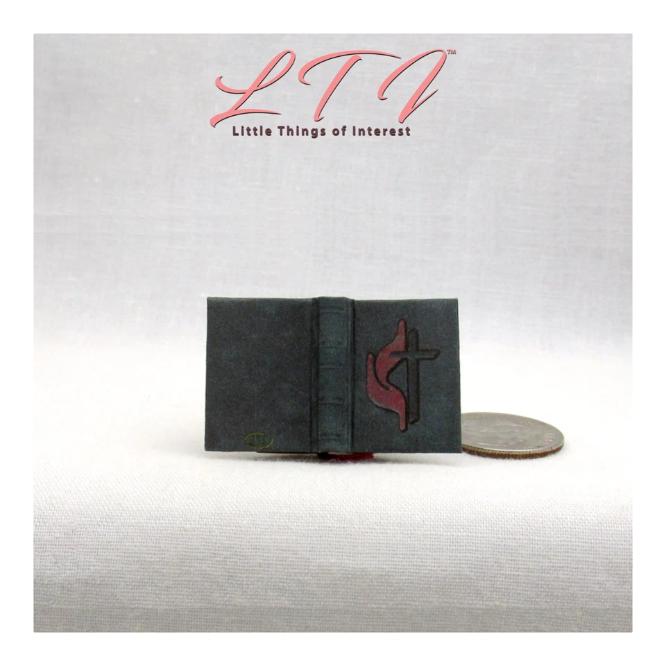 BIBLIA *LIBRO ABIERTO* Casa de Muñecas Libro Miniatura Escala 1:12 Libro Religión Foto 4 de 4