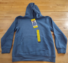 Kirkland Signature Women's Heavyweight Fleece Hoodie Relaxed Fit Small Blue