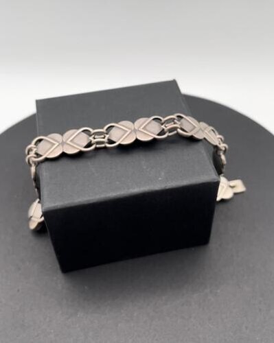 Bracelet Vintage En Argent Sterling émaillé - Style Norvégien Jensen And Aamodt - Occasion