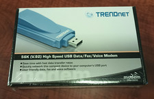 Trendnet 56K (V.92) modem dati/fax/voce USB ad alta velocità TFM-560U sigillato nella scatola