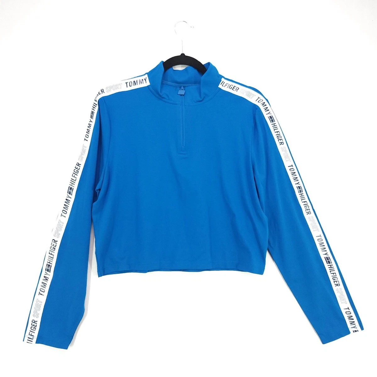 Tommy hilfiger mock clearance neck cropped sweatshirt