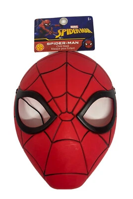 Marvel Red SpiderMan Face Child Mask Halloween Costume Party 6+ - Image 1 of 3